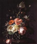 REMBRANDT Harmenszoon van Rijn Still Life with  with Flowers on a Marble Table Top painting